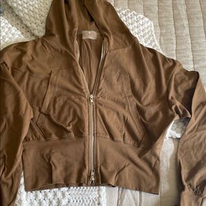 FP Movement by Free People Brown Hooded Jacket